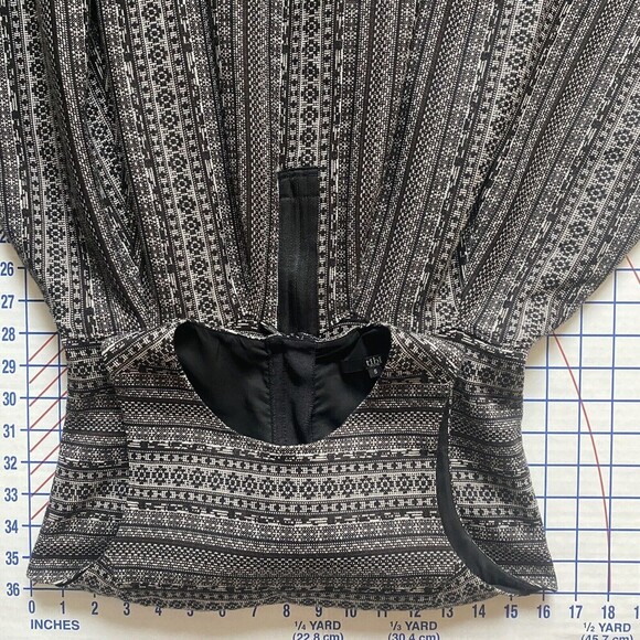 Tibi Dress Womens Small Black Skater Wool Patterned Sleeveless Textured Ladies - Picture 16 of 16